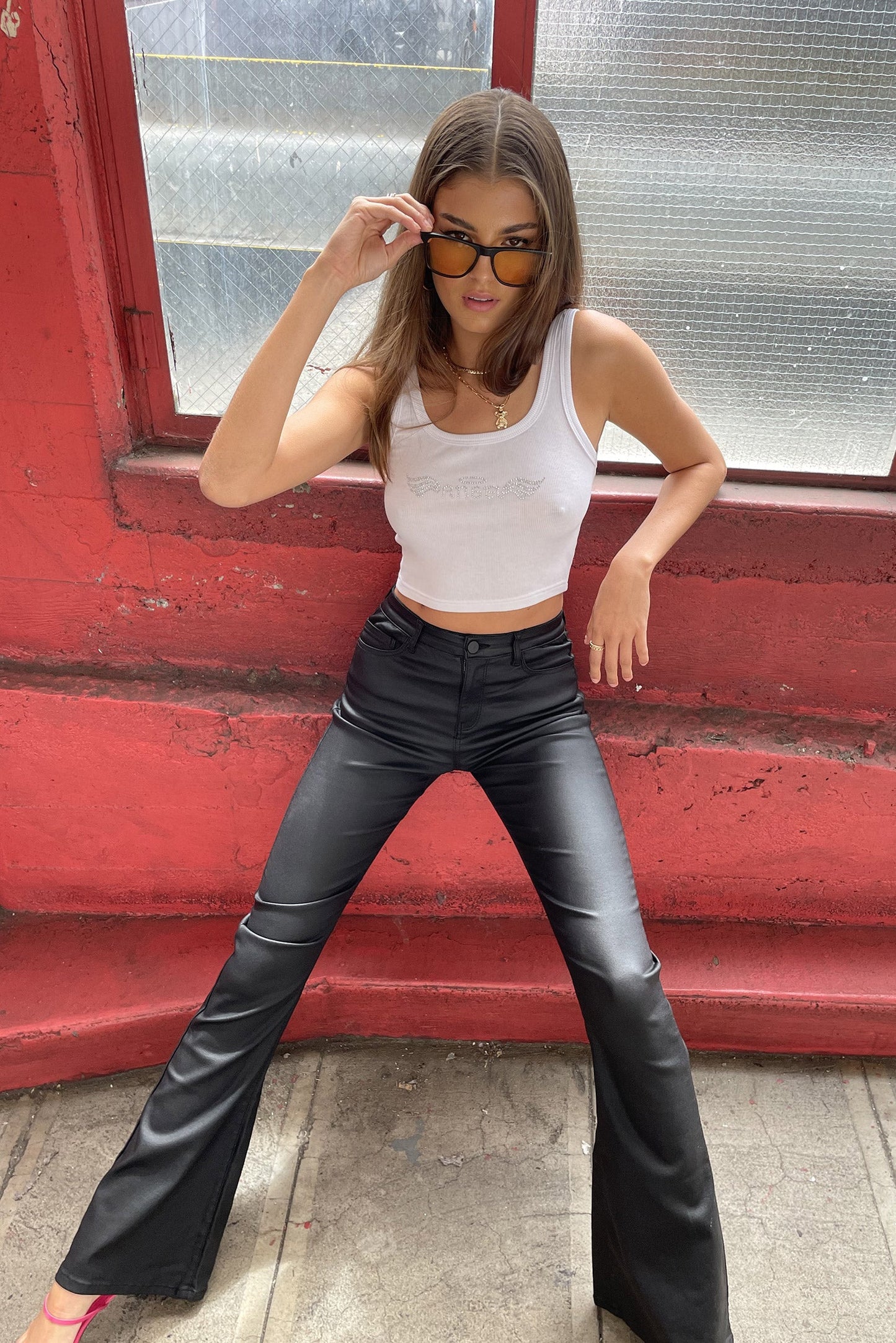 Luna Coated Jeans