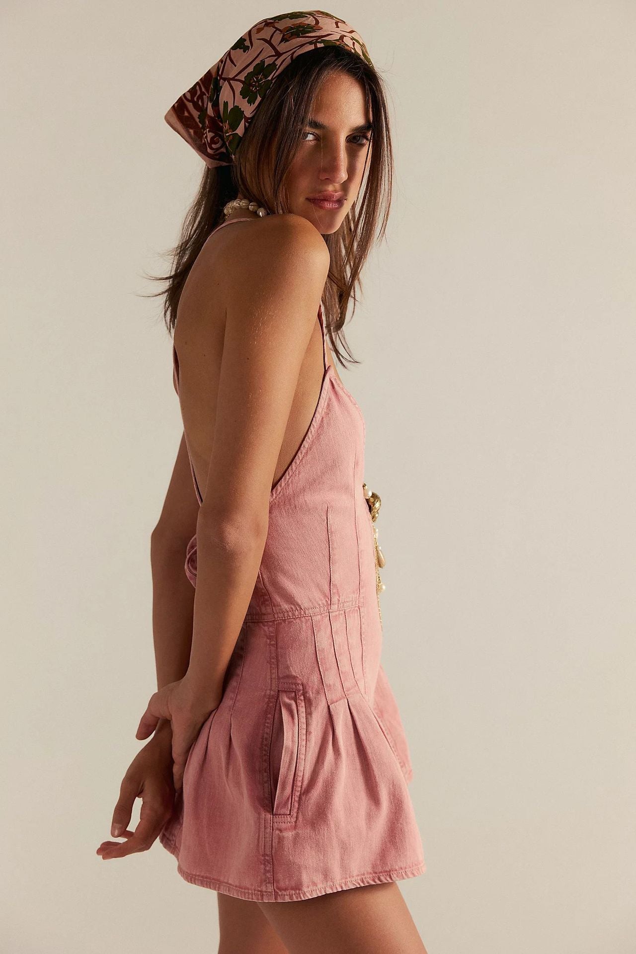 Nora Denim Romper