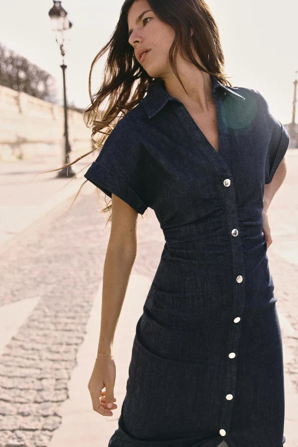 Carly Denim Midi Dress