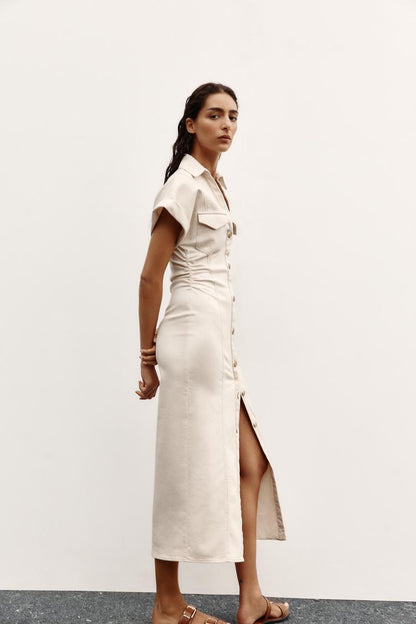 Carly Denim Midi Dress