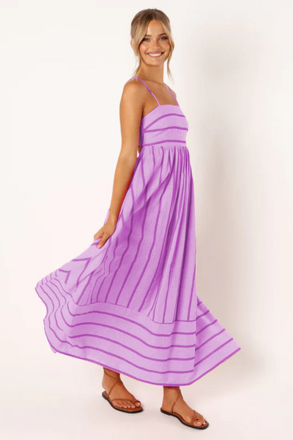 Elina Gestreepte  Maxi Jurk