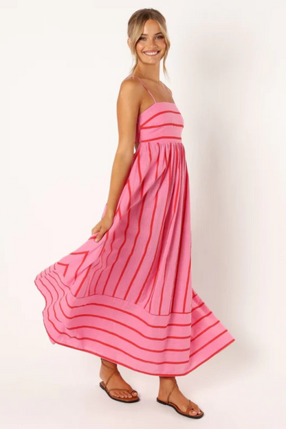 Elina Gestreepte  Maxi Jurk