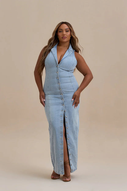 Kenny Maxi Denim Dress