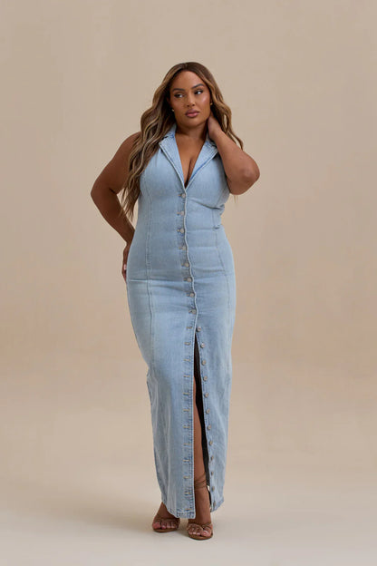 Kenny Maxi Denim Dress