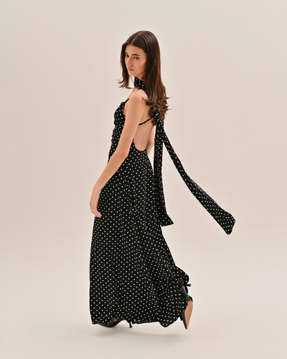 Siren Maxi Dress - Polka Dot