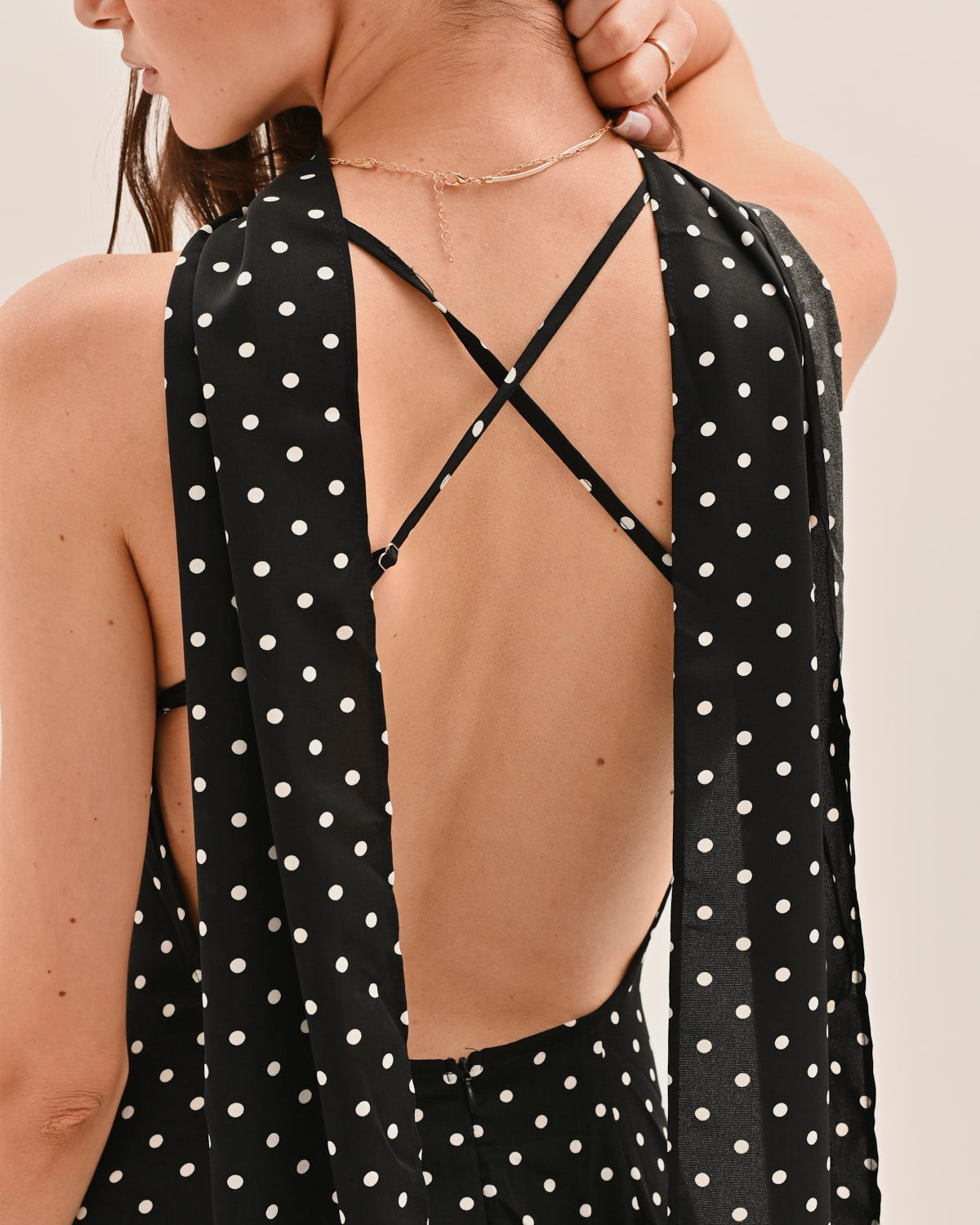 Siren Maxi Dress - Polka Dot