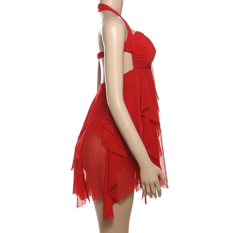 Charlotte Floral Halter Dress