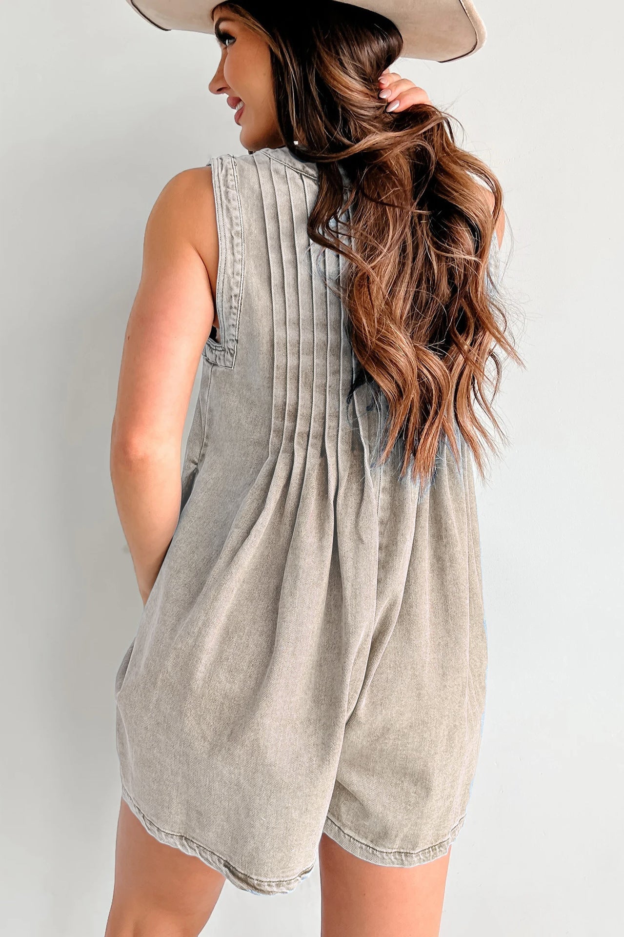 Raye Denim Romper