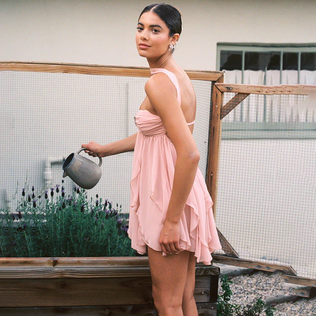 Charlotte Floral Halter Dress