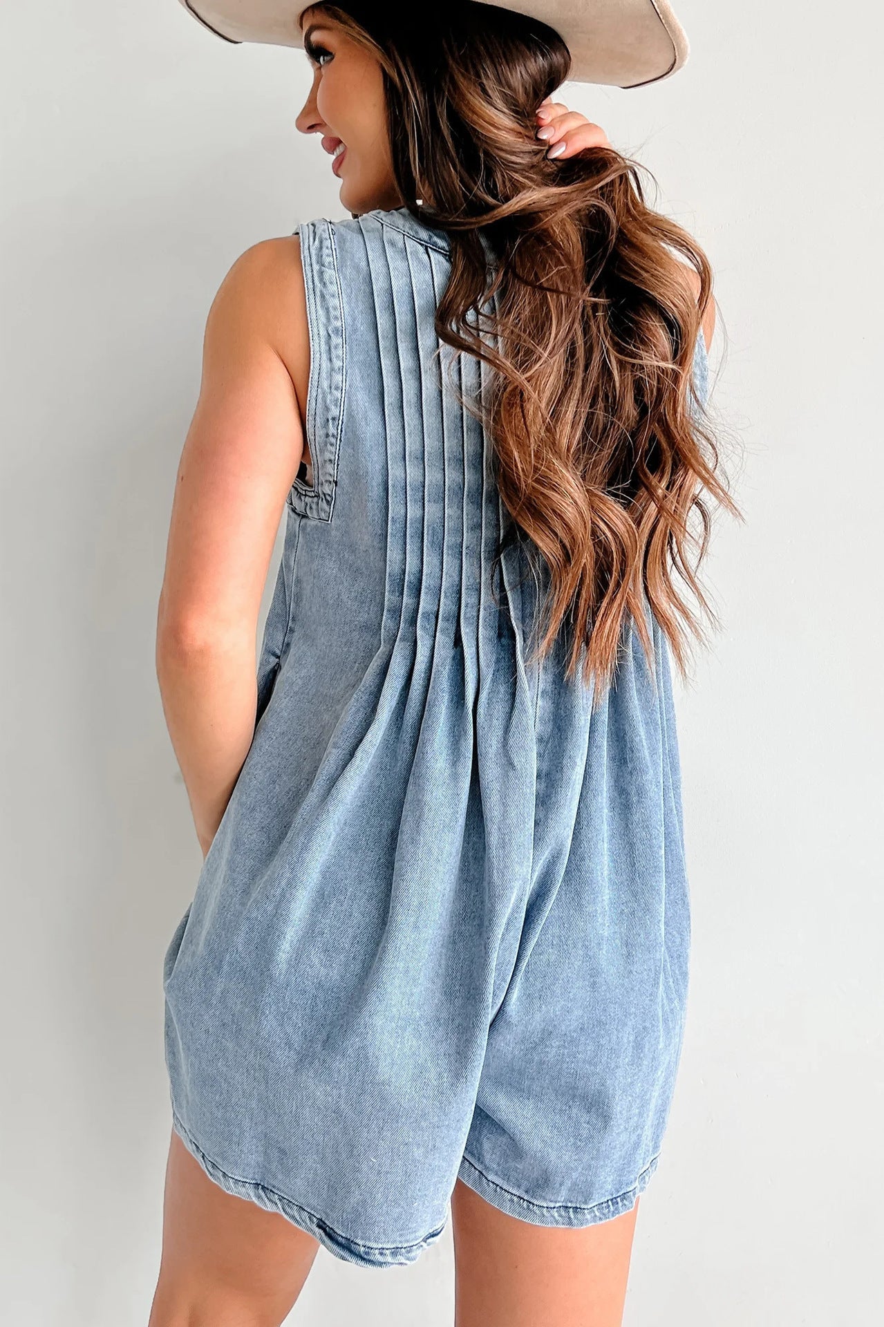 Raye Denim Romper